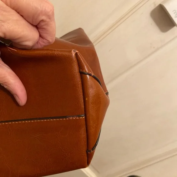 Brown Leather Tote Bag - Picture 5 of 6